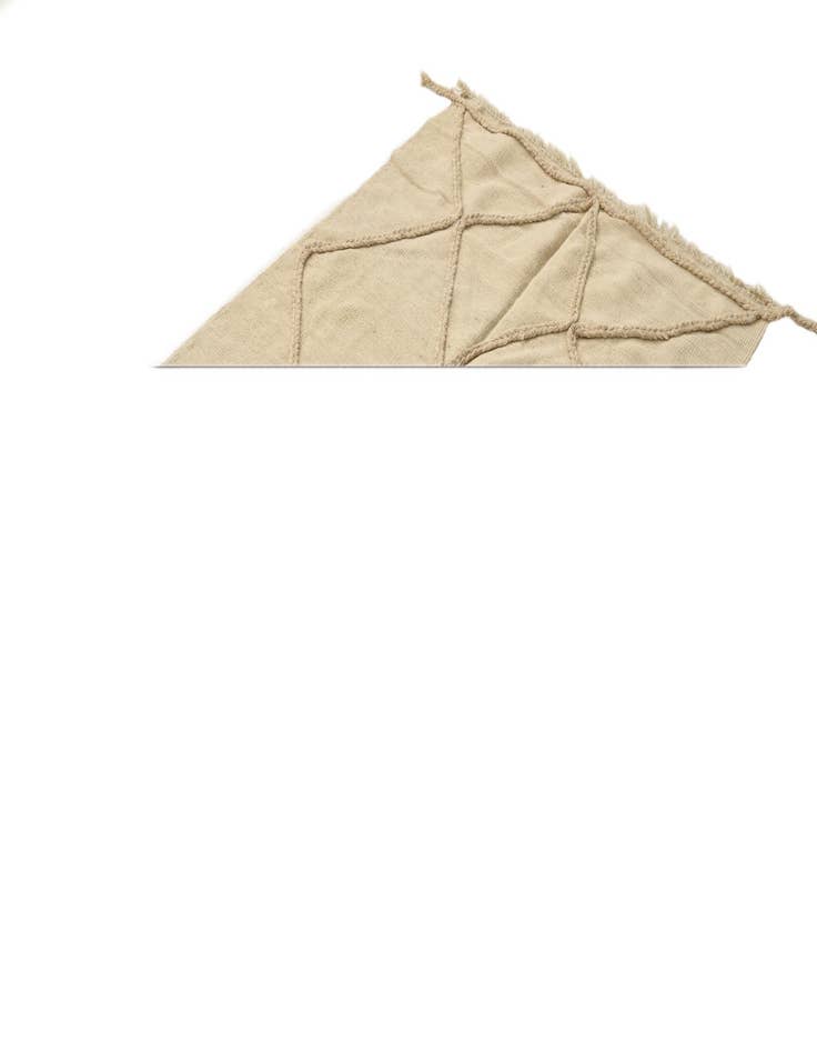 Detail image of  3' 7 x 4' 10  Hand Knotted Moroccan Wool Rug