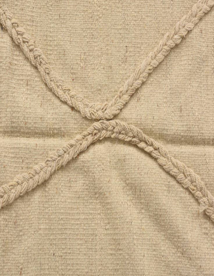 Detail image of  3' 7 x 4' 10  Hand Knotted Moroccan Wool Rug