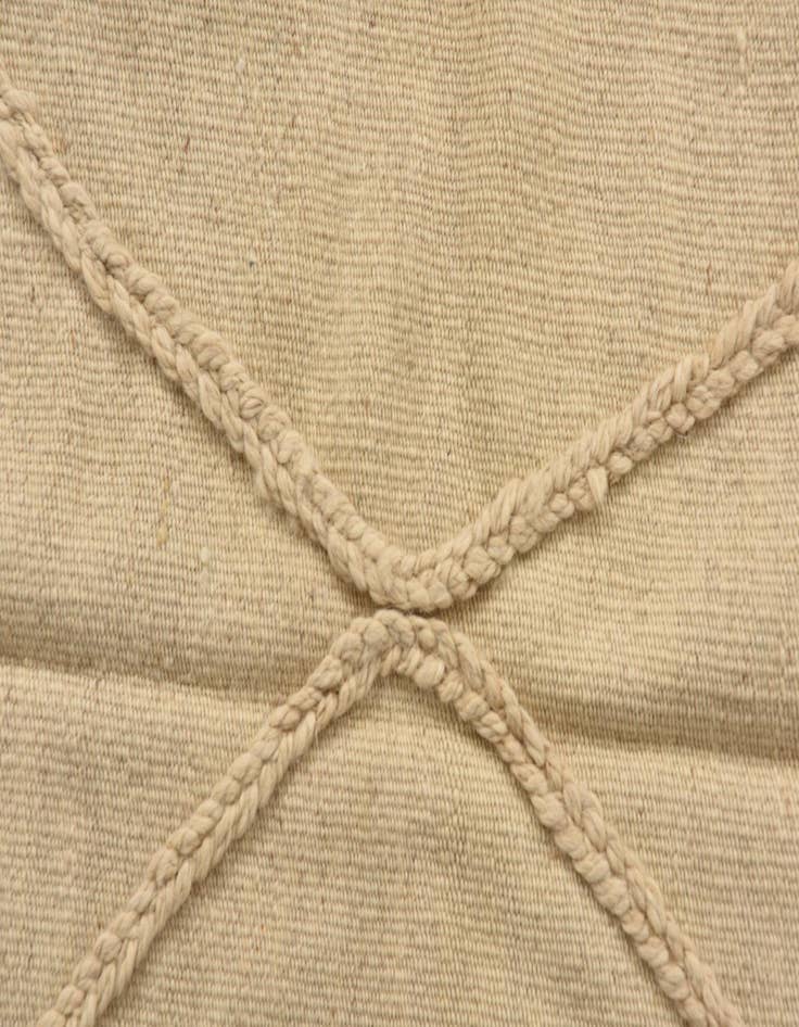 Detail image of  3' 4 x 4' 11  Hand Knotted Moroccan Wool Rug