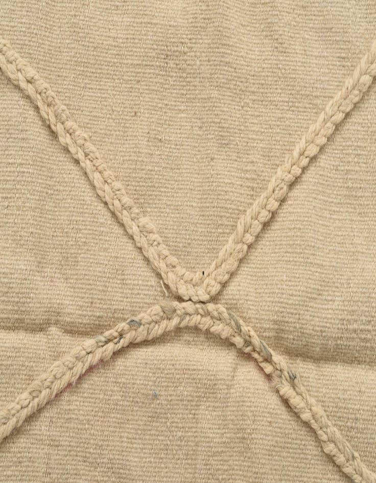 Detail image of  3' 5 x 4' 10  Hand Knotted Moroccan Wool Rug