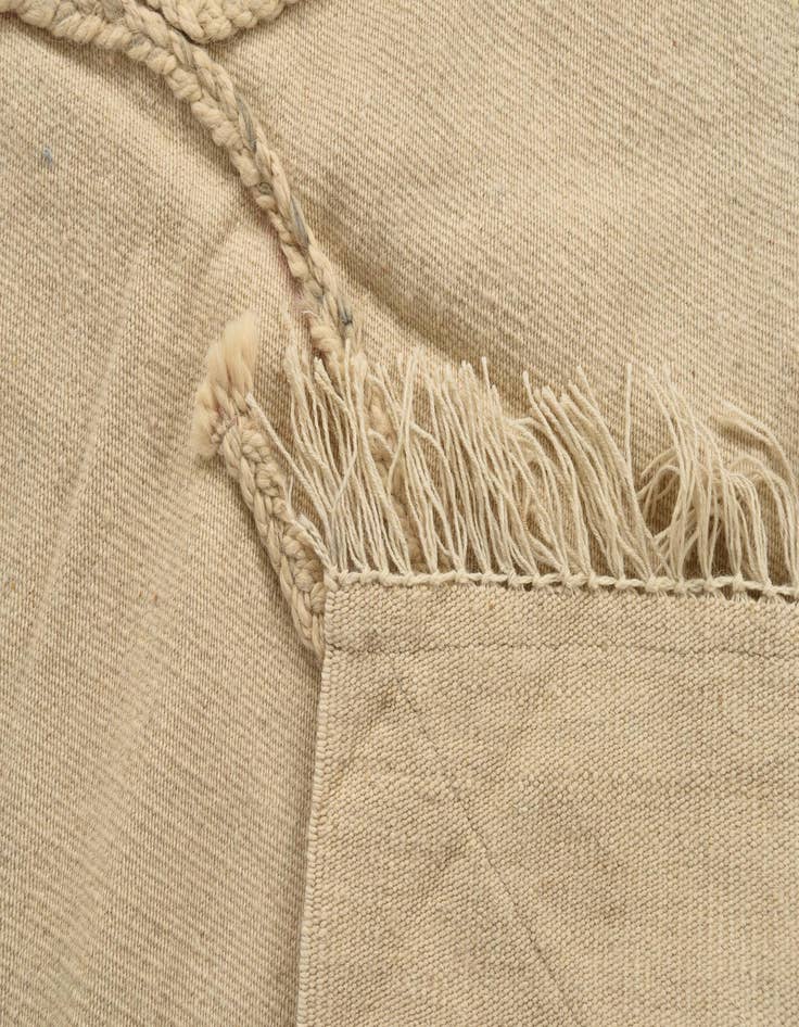 Detail image of  3' 5 x 4' 10  Hand Knotted Moroccan Wool Rug