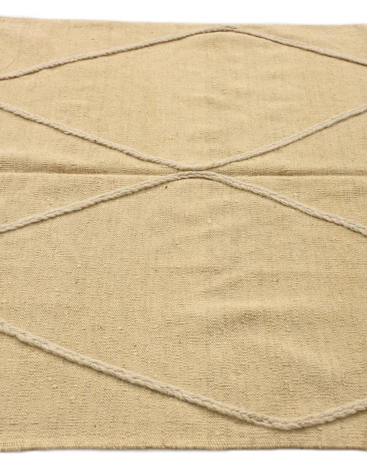 Detail image of  4' 1 x 6' 1  Hand Knotted Moroccan Wool Rug