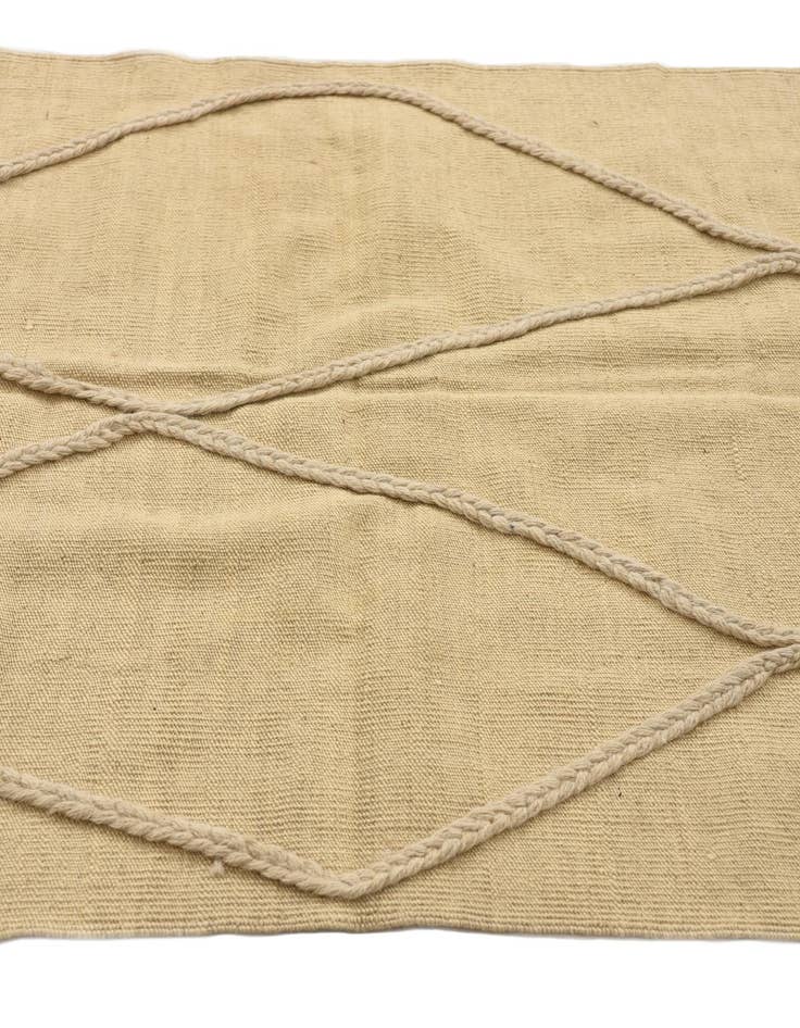 Detail image of  3' 5 x 4' 11  Hand Knotted Moroccan Wool Rug