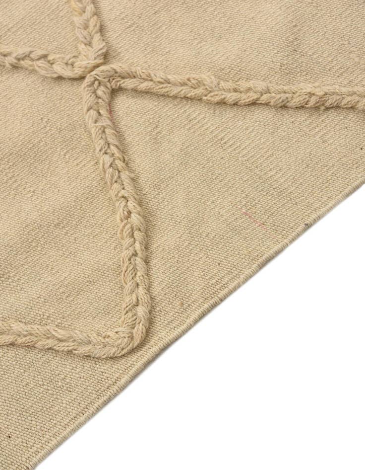 Detail image of  3' 6 x 5'  Hand Knotted Moroccan Wool Rug