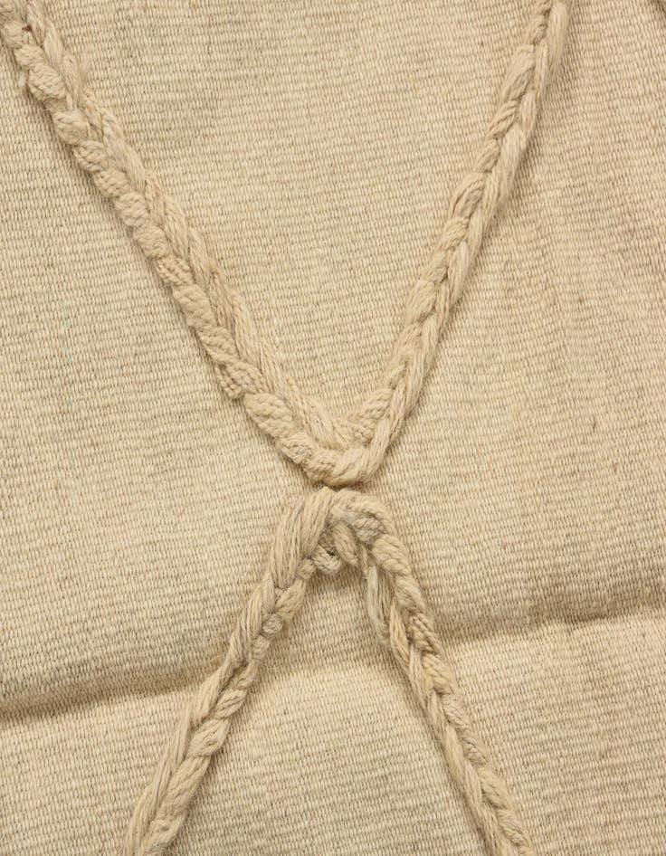 Detail image of  3' 6 x 5'  Hand Knotted Moroccan Wool Rug