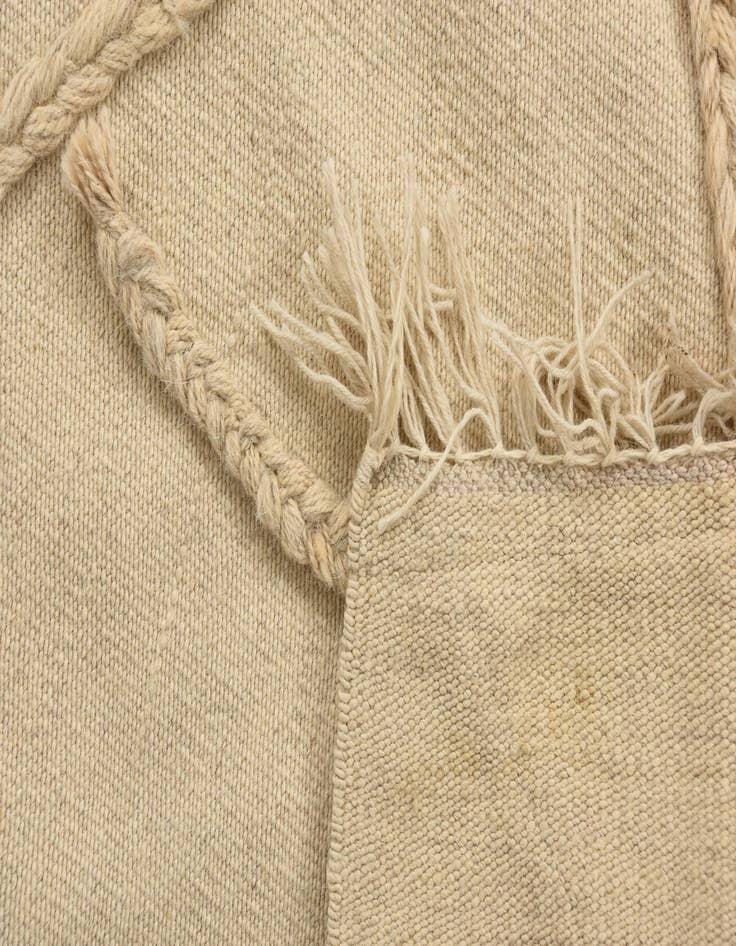 Detail image of  3' 6 x 5'  Hand Knotted Moroccan Wool Rug