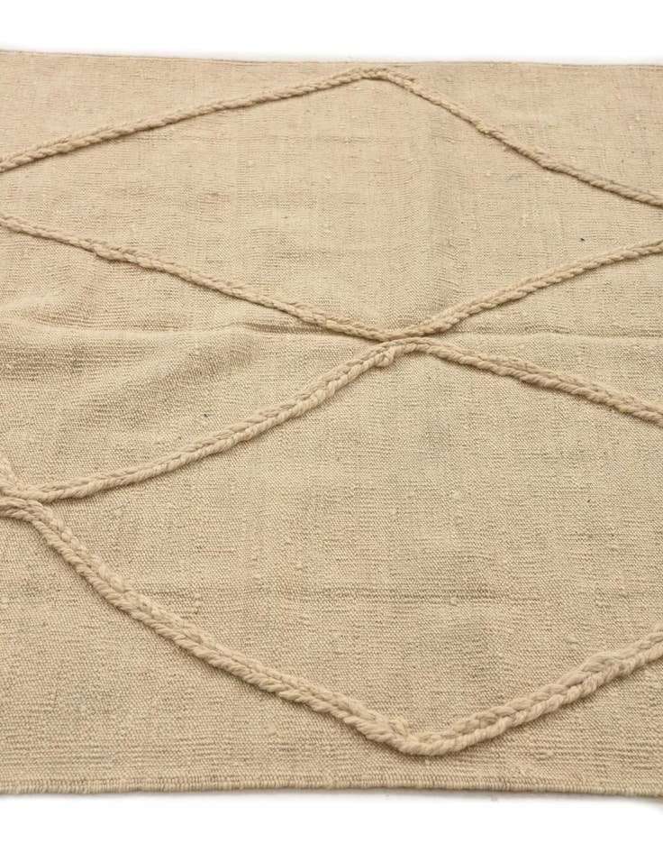 Detail image of  3' 7 x 4' 10  Hand Knotted Moroccan Wool Rug