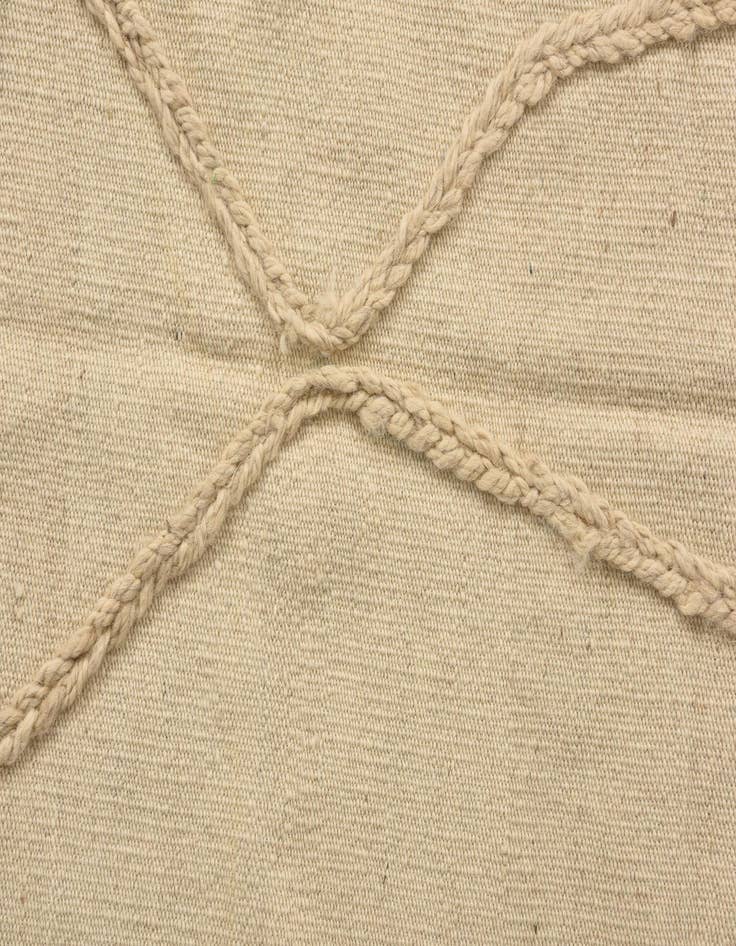 Detail image of  3' 4 x 5' 1  Hand Knotted Moroccan Wool Rug