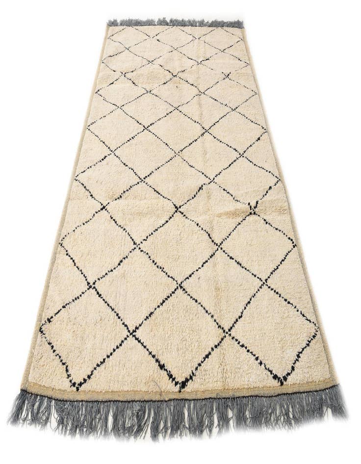 Detail image of  5' 9 x 9' 4  Hand Knotted Moroccan Wool Rug