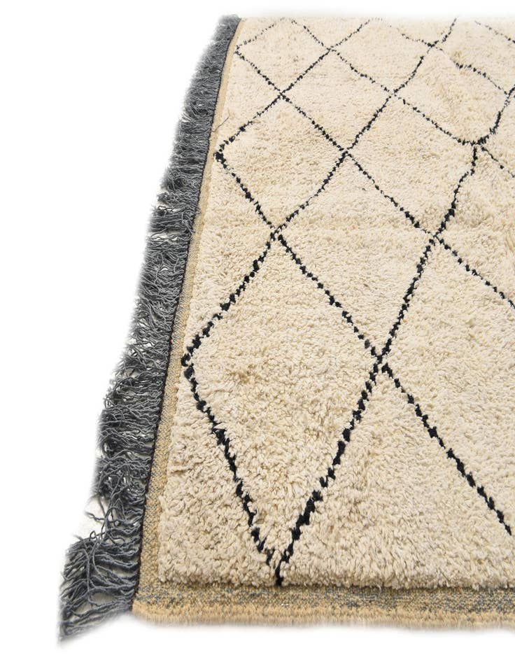 Detail image of  5' 9 x 9' 4  Hand Knotted Moroccan Wool Rug