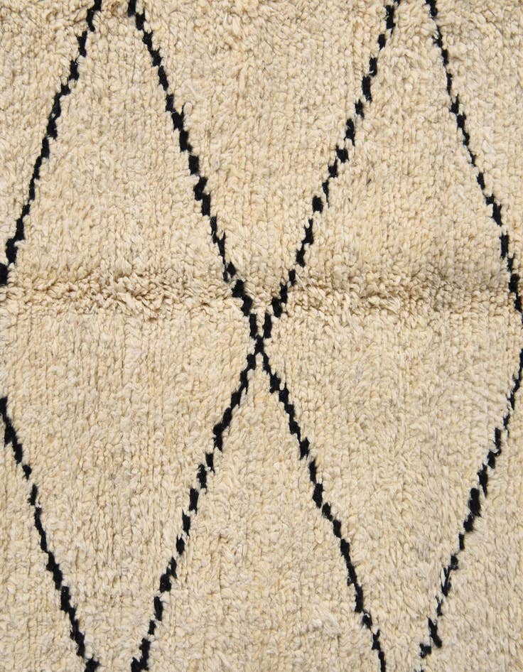 Detail image of  5' 9 x 9' 4  Hand Knotted Moroccan Wool Rug