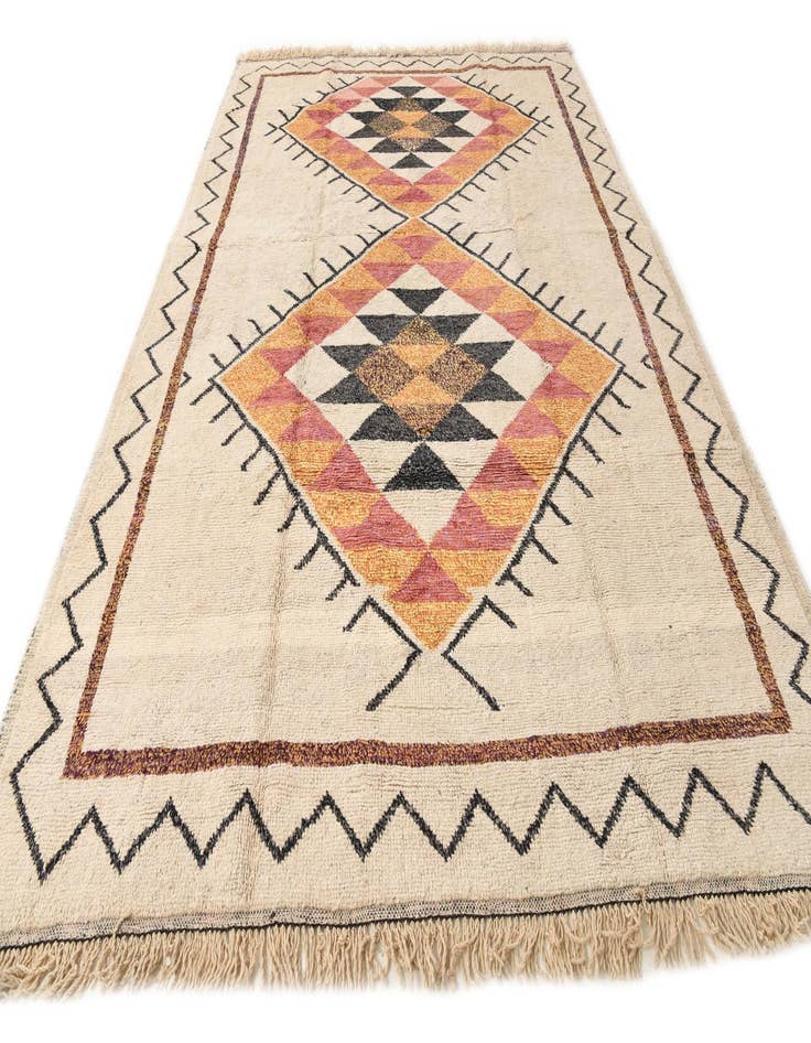 Detail image of  9' 4 x 13' 2  Hand Knotted Moroccan Wool Rug