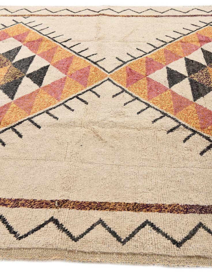 Detail image of  9' 4 x 13' 2  Hand Knotted Moroccan Wool Rug