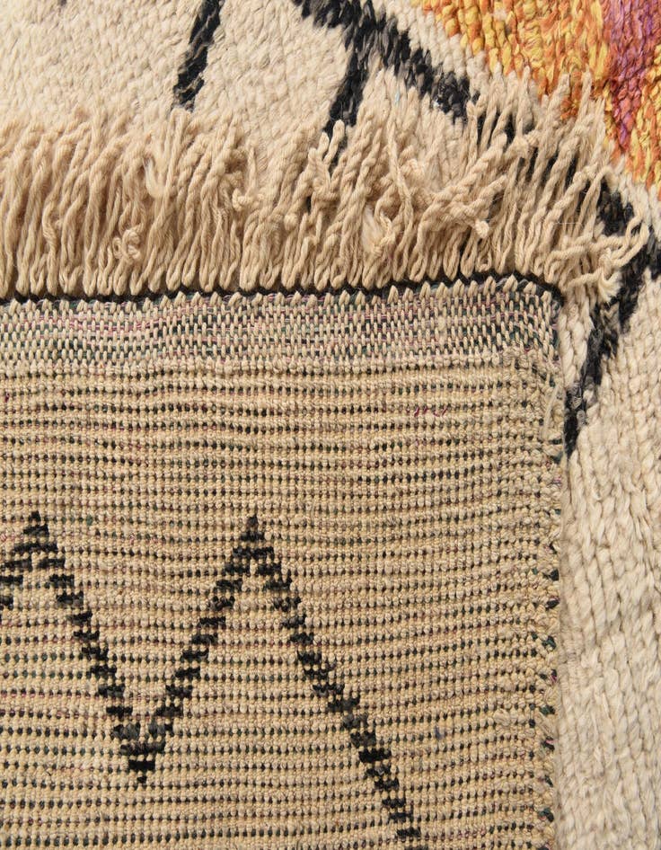 Detail image of  9' 4 x 13' 2  Hand Knotted Moroccan Wool Rug