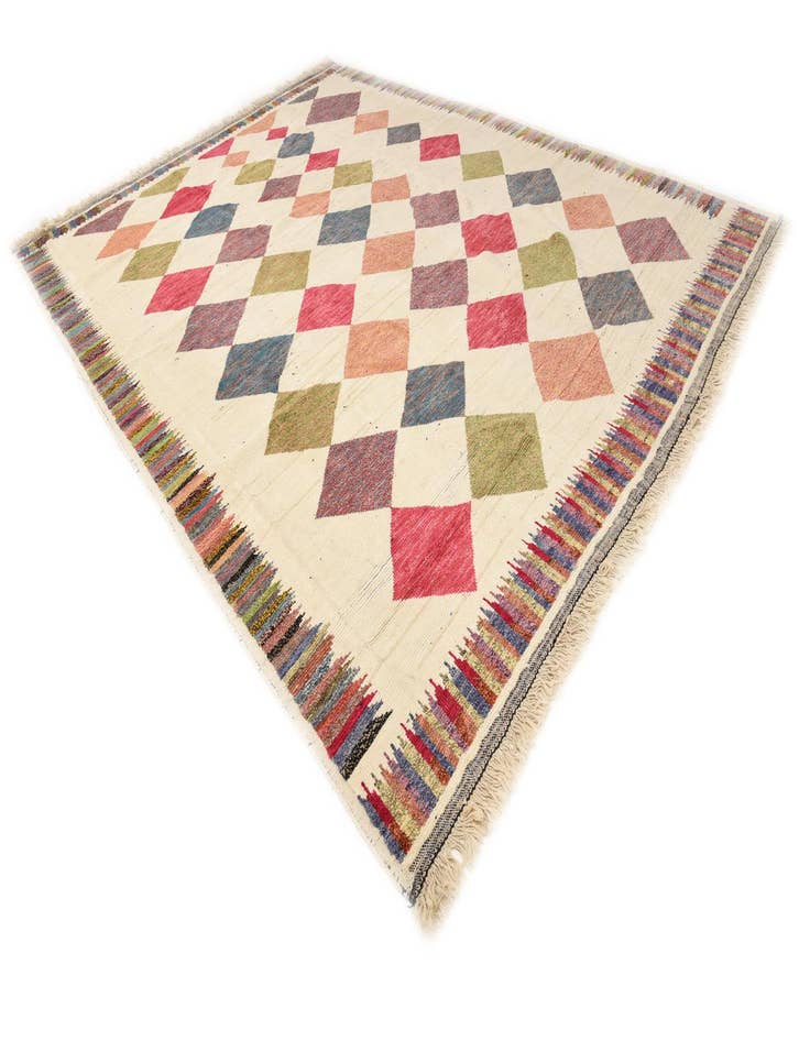 Detail image of  12' x 15' 9  Hand Knotted Moroccan Wool Rug