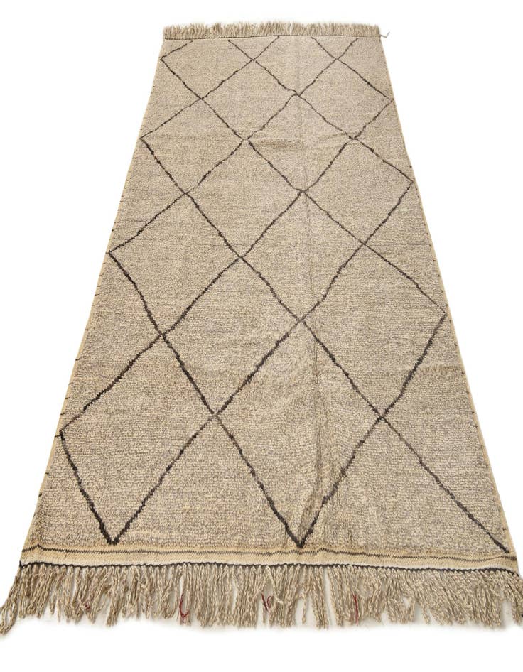 Detail image of  5' 11 x 9' 6  Hand Knotted Moroccan Wool Rug