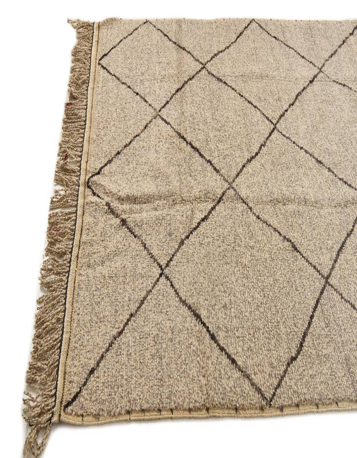 Detail image of  5' 11 x 9' 6  Hand Knotted Moroccan Wool Rug