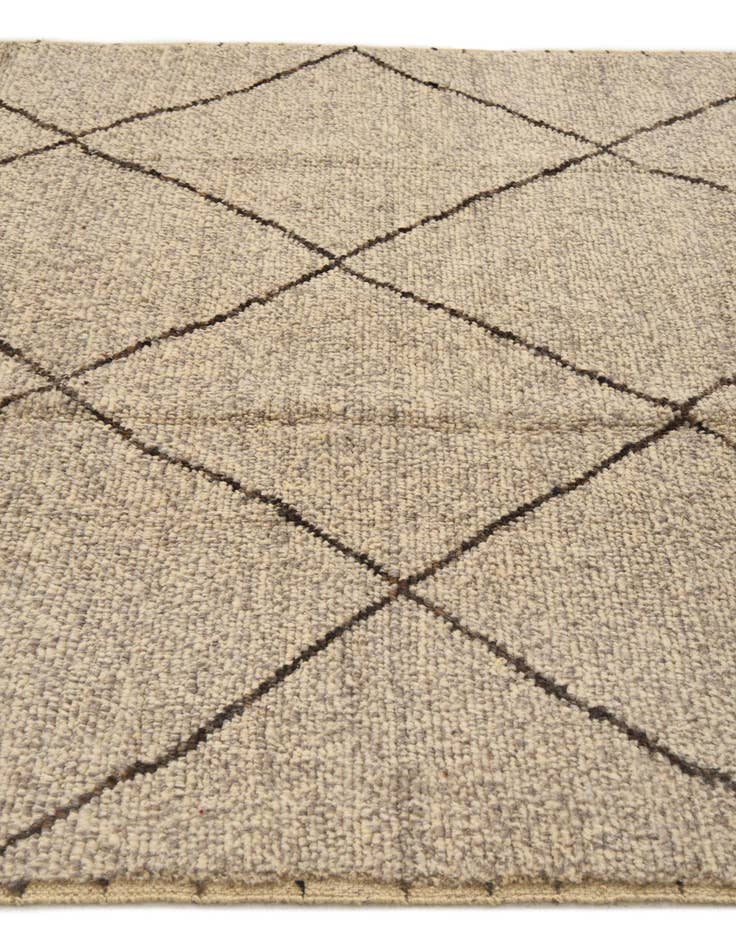 Detail image of  5' 11 x 9' 6  Hand Knotted Moroccan Wool Rug