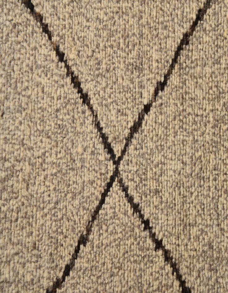 Detail image of  5' 11 x 9' 6  Hand Knotted Moroccan Wool Rug