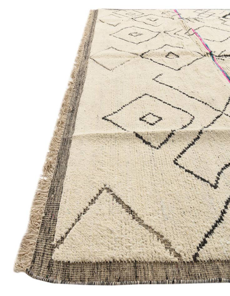 Detail image of  9' x 12' 7  Hand Knotted Moroccan Wool Rug