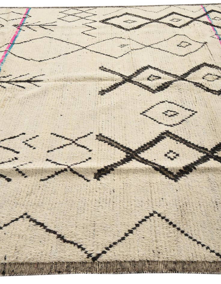 Detail image of  9' x 12' 7  Hand Knotted Moroccan Wool Rug