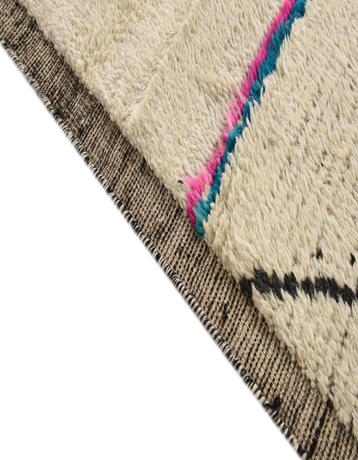 Detail image of  9' x 12' 7  Hand Knotted Moroccan Wool Rug