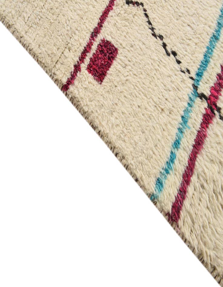 Detail image of  8' x 11'  Hand Knotted Moroccan Wool Rug