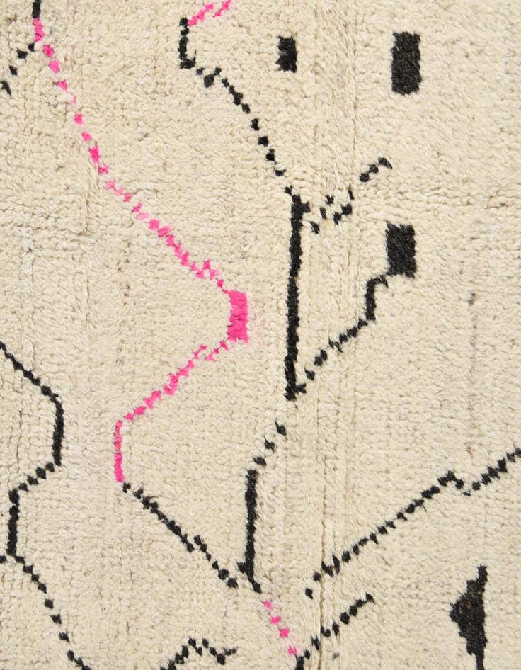 Detail image of  8' x 11'  Hand Knotted Moroccan Wool Rug