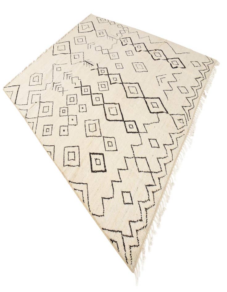 Detail image of  9' 3 x 11' 10  Hand Knotted Moroccan Wool Rug