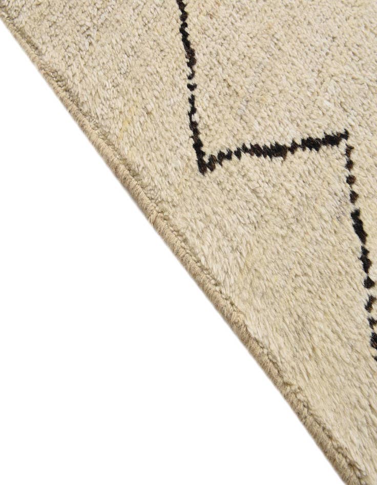 Detail image of  9' 3 x 11' 10  Hand Knotted Moroccan Wool Rug
