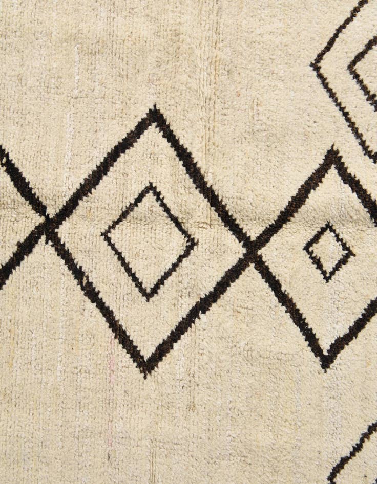 Detail image of  9' 3 x 11' 10  Hand Knotted Moroccan Wool Rug