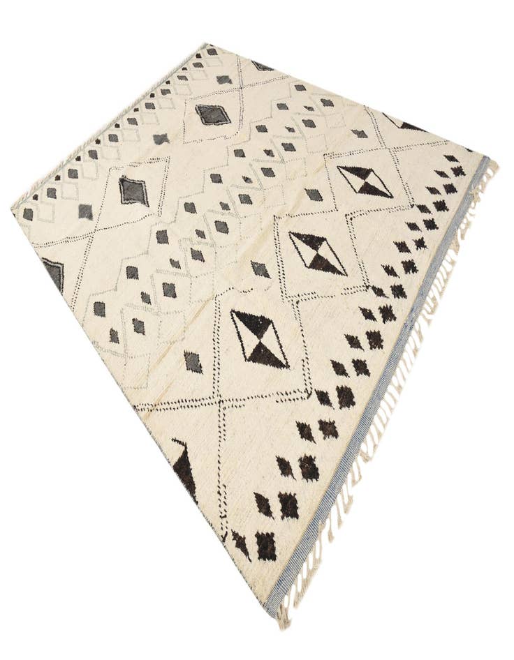 Detail image of  8' x 10' 8  Hand Knotted Moroccan Wool Rug