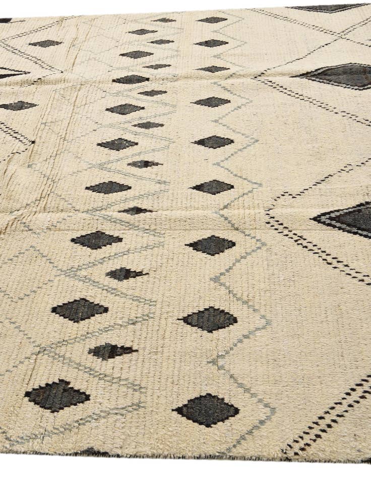 Detail image of  8' x 10' 8  Hand Knotted Moroccan Wool Rug