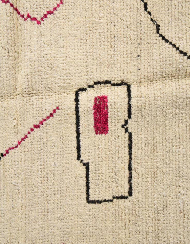 Detail image of  8' 2 x 10' 7  Hand Knotted Moroccan Wool Rug