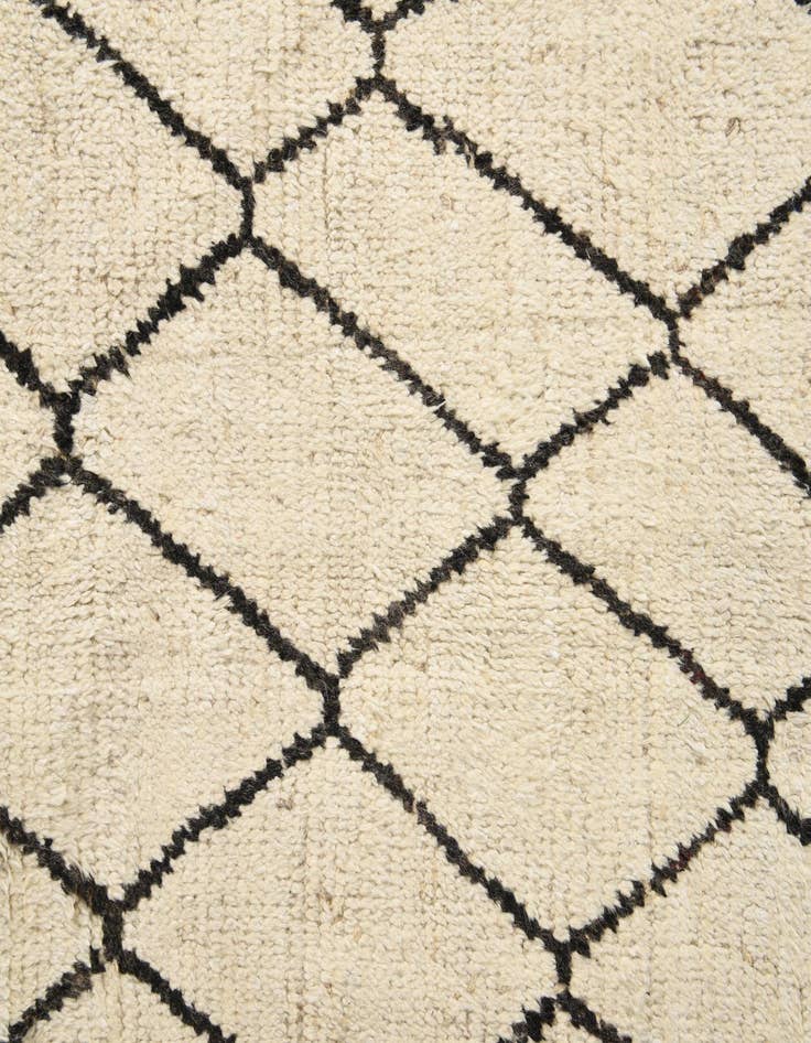 Detail image of  6' 3 x 9' 4  Hand Knotted Moroccan Wool Rug