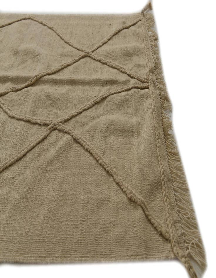 Detail image of  3' 6 x 4' 10  Hand Knotted Moroccan Wool Rug