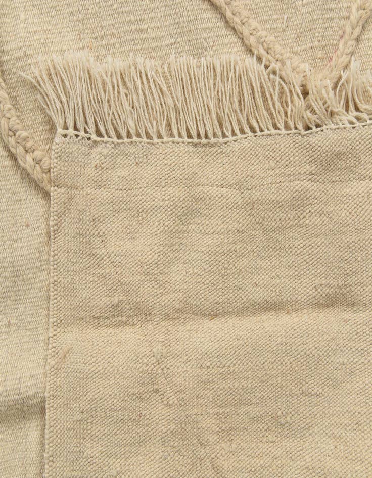 Detail image of  3' 6 x 4' 10  Hand Knotted Moroccan Wool Rug