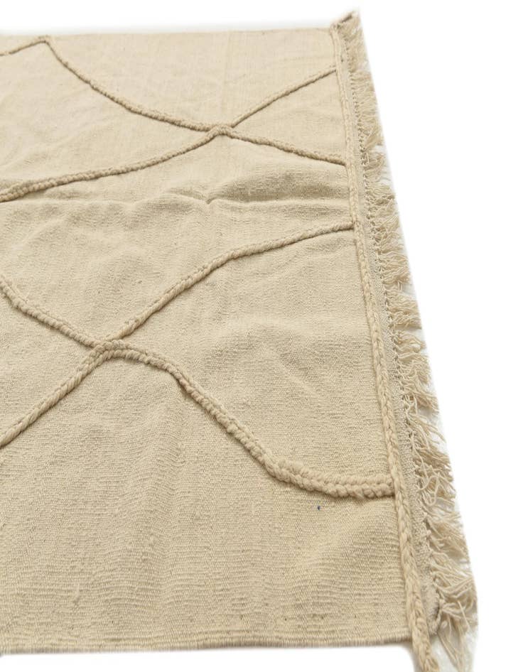 Detail image of  4' 3 x 6' 1  Hand Knotted Moroccan Wool Rug