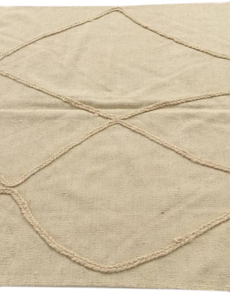 Detail image of  4' 3 x 6' 1  Hand Knotted Moroccan Wool Rug