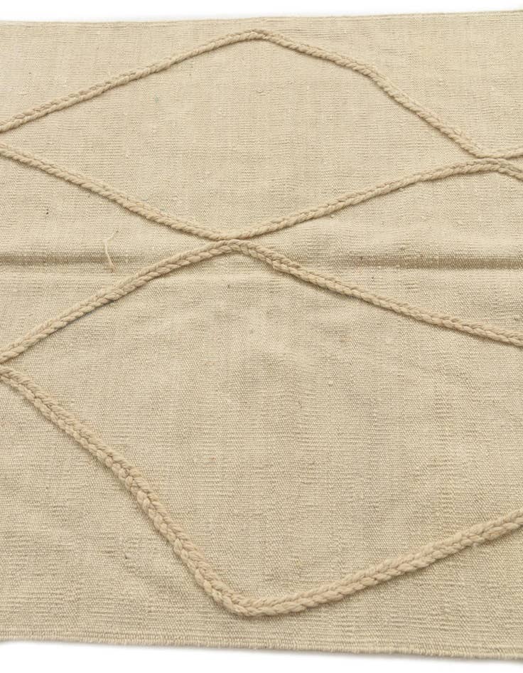 Detail image of  3' 5 x 5'  Hand Knotted Moroccan Wool Rug