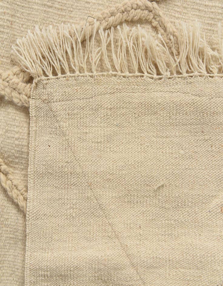 Detail image of  3' 5 x 5'  Hand Knotted Moroccan Wool Rug