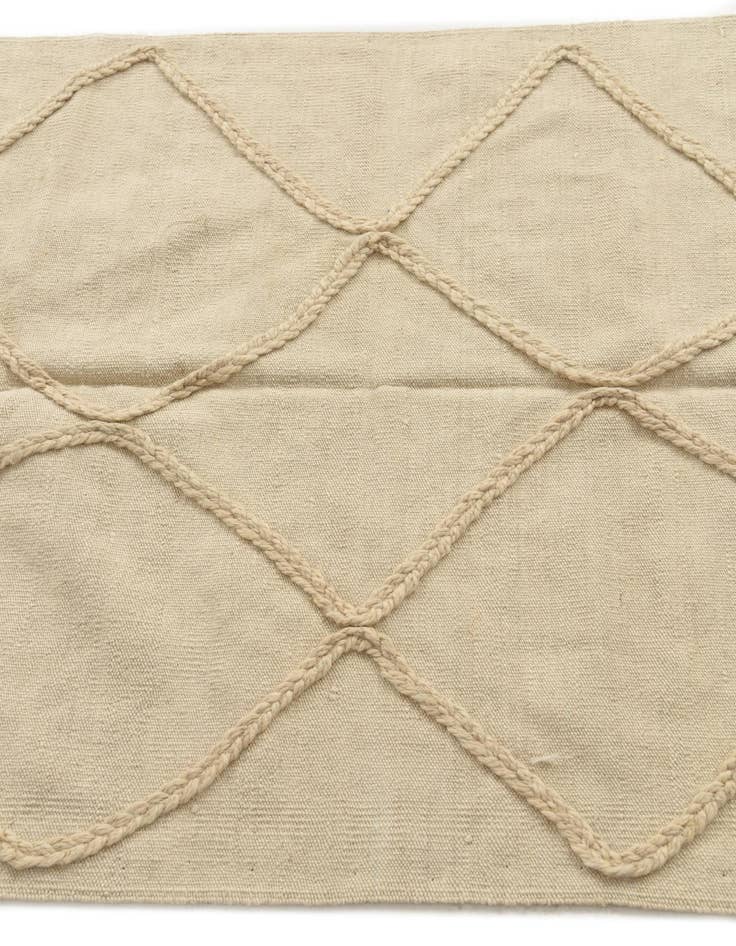 Detail image of  3' 4 x 5'  Hand Knotted Moroccan Wool Rug