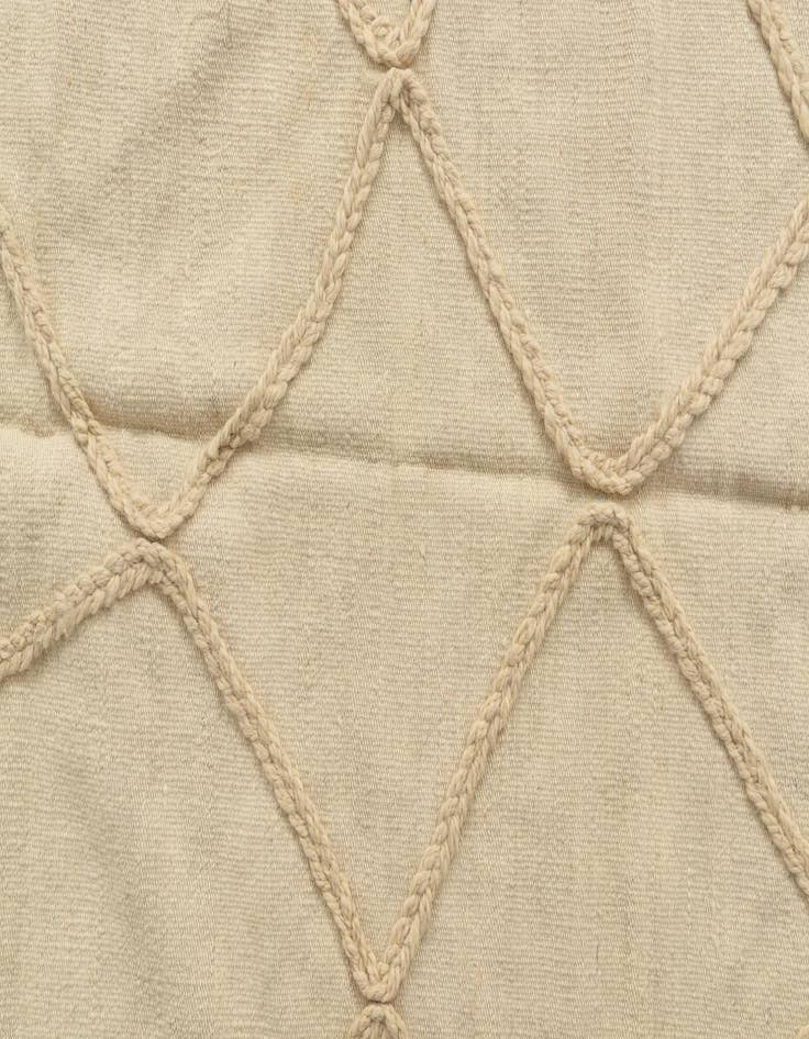 Detail image of  3' 4 x 5'  Hand Knotted Moroccan Wool Rug