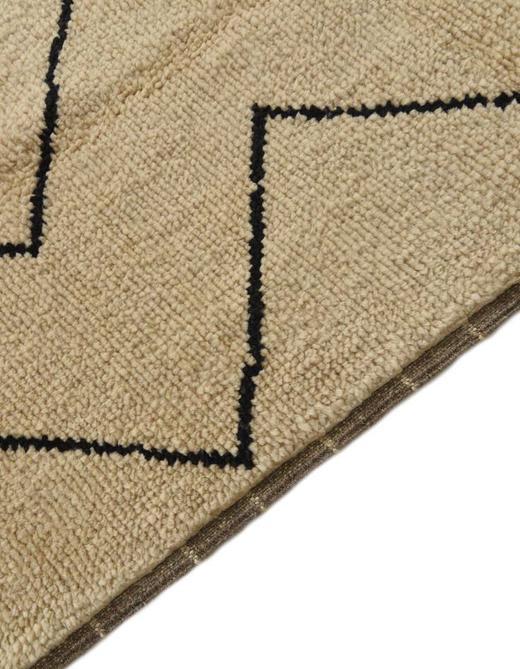 Detail image of  5' 4 x 8' 5  Hand Knotted Moroccan Wool Rug