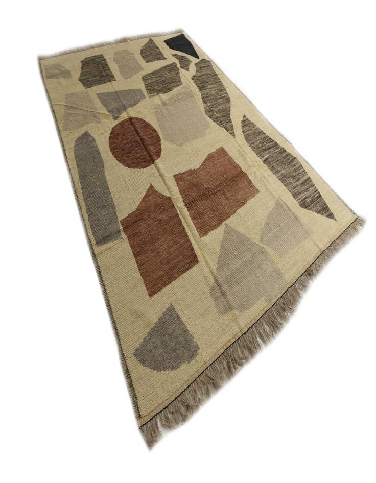 Detail image of  9' 1 x 12' 2  Hand Knotted Moroccan Wool Rug