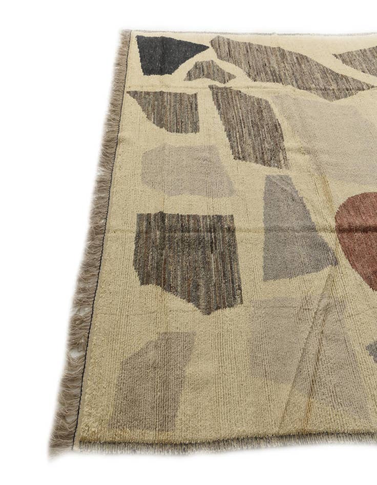 Detail image of  9' 1 x 12' 2  Hand Knotted Moroccan Wool Rug