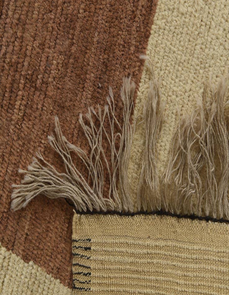 Detail image of  9' 1 x 12' 2  Hand Knotted Moroccan Wool Rug