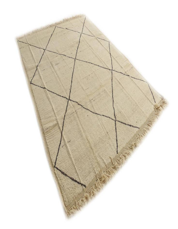 Detail image of  7' 10 x 10' 4  Hand Knotted Moroccan Wool Rug