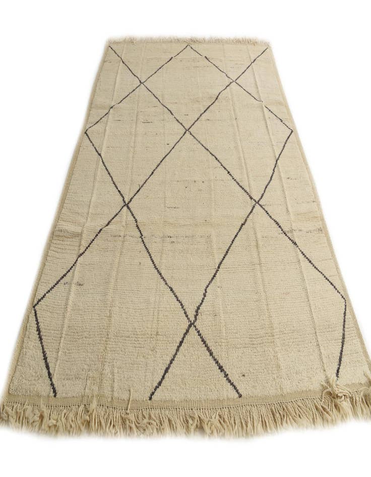 Detail image of  7' 10 x 10' 4  Hand Knotted Moroccan Wool Rug