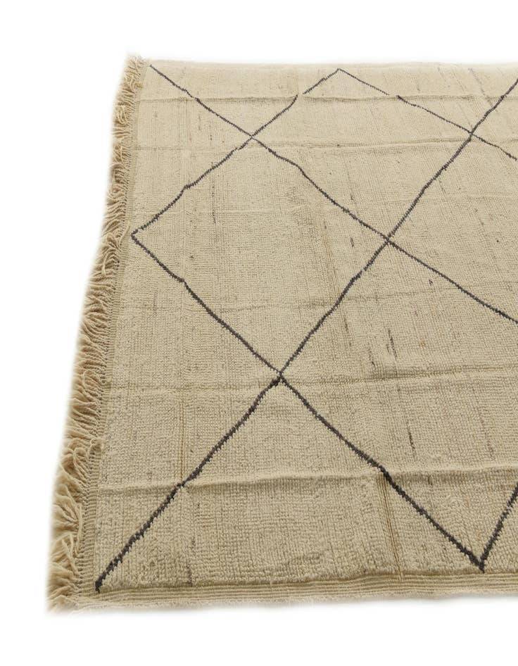 Detail image of  7' 10 x 10' 4  Hand Knotted Moroccan Wool Rug